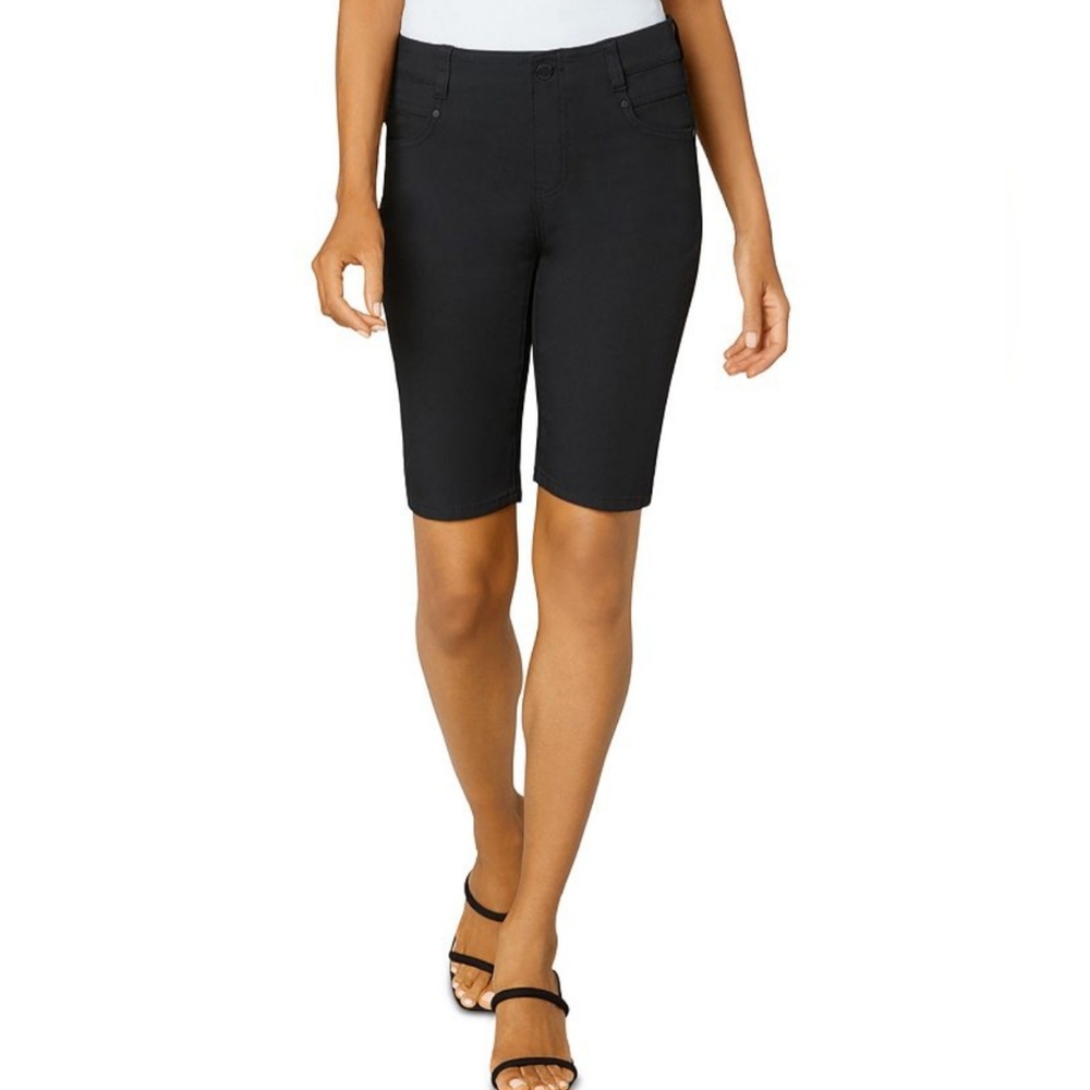 Elegant Black Women's Bermuda Shorts